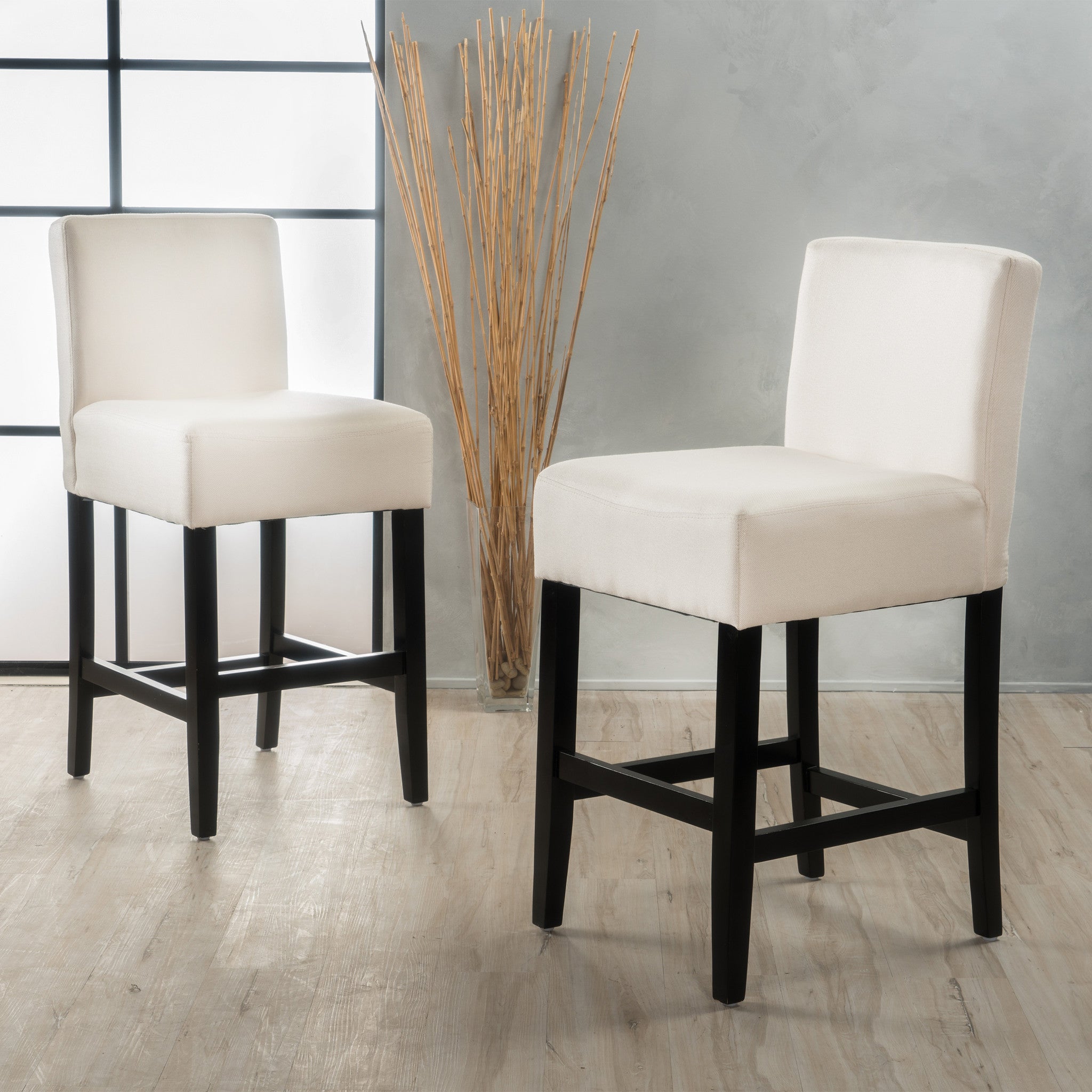 Peterborough Modern 26-Inch Fabric Counter Stool (Set of 2)