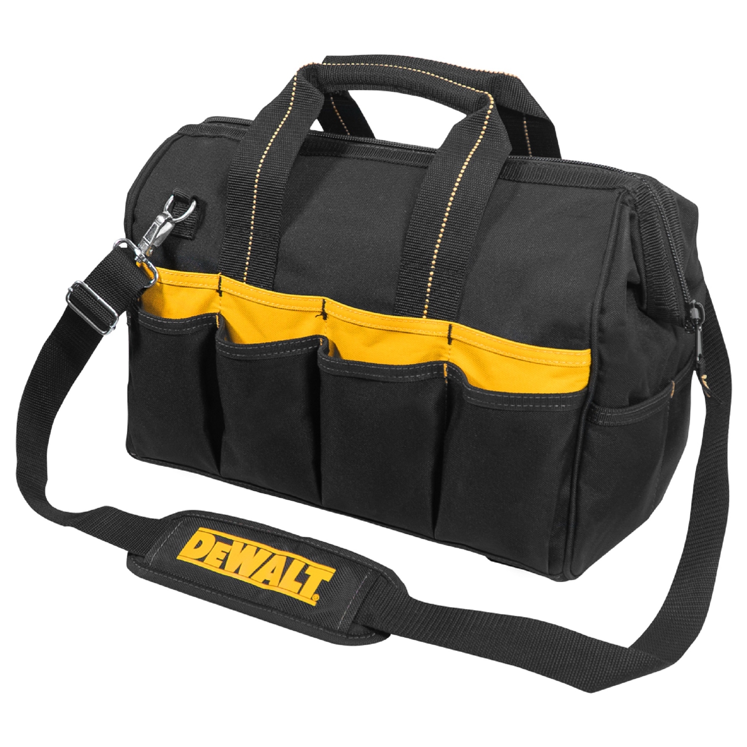 DeWalt 5 in. W X 13.25 in. H Polyester Tool Bag 33 pocket Black/Yellow 1 pc