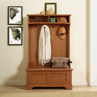 CROSLEY FURNITURE Campbell Oak Hall Tree CF6005-OA