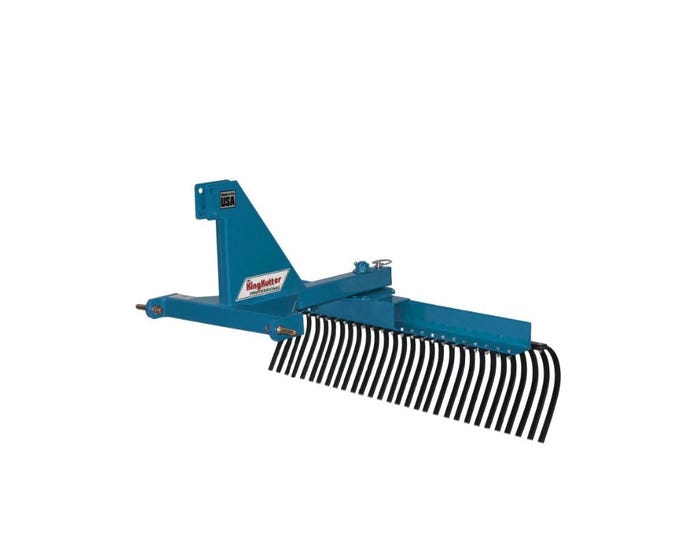 King Kutter 5 Professional Landscape Rake， Blue - YR-G-60-BP