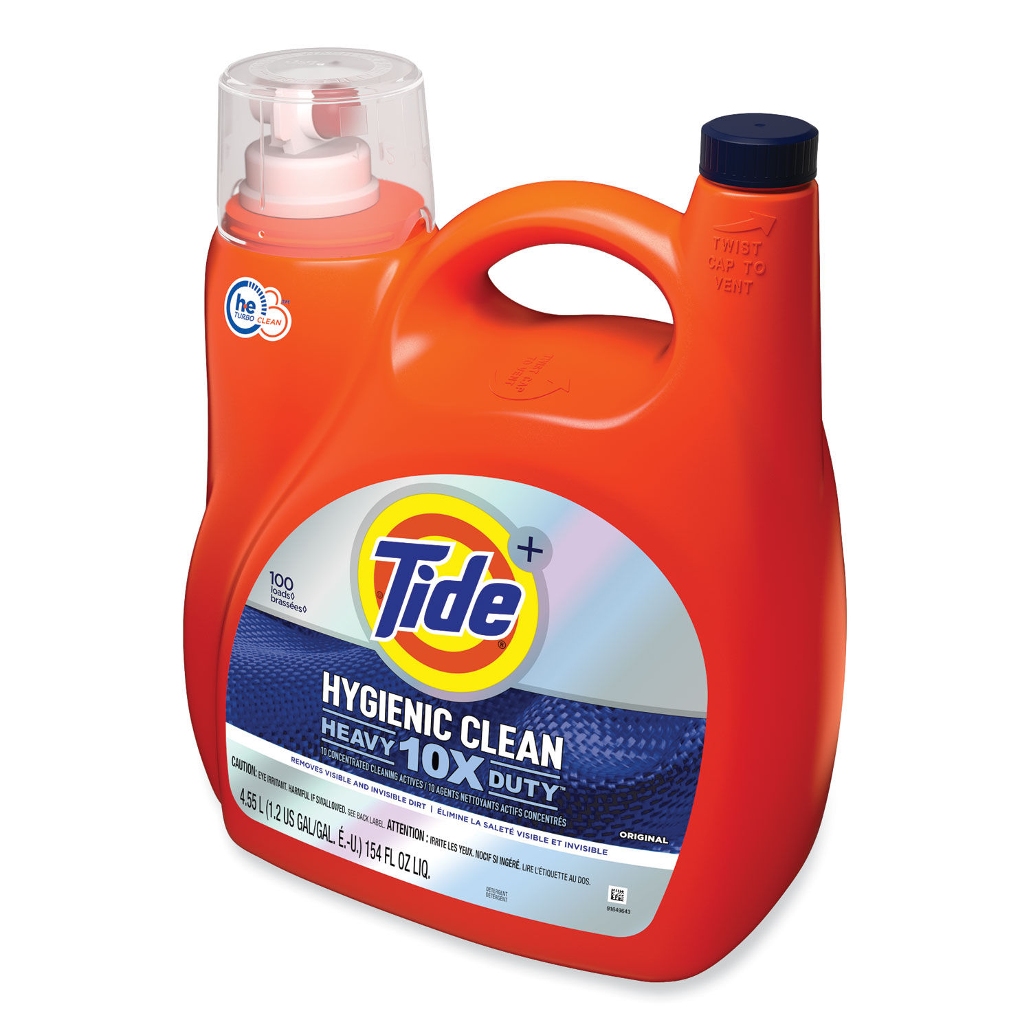 Hygienic Clean Heavy 10x Duty Liquid Laundry Detergent by Tideandreg; PGC25832