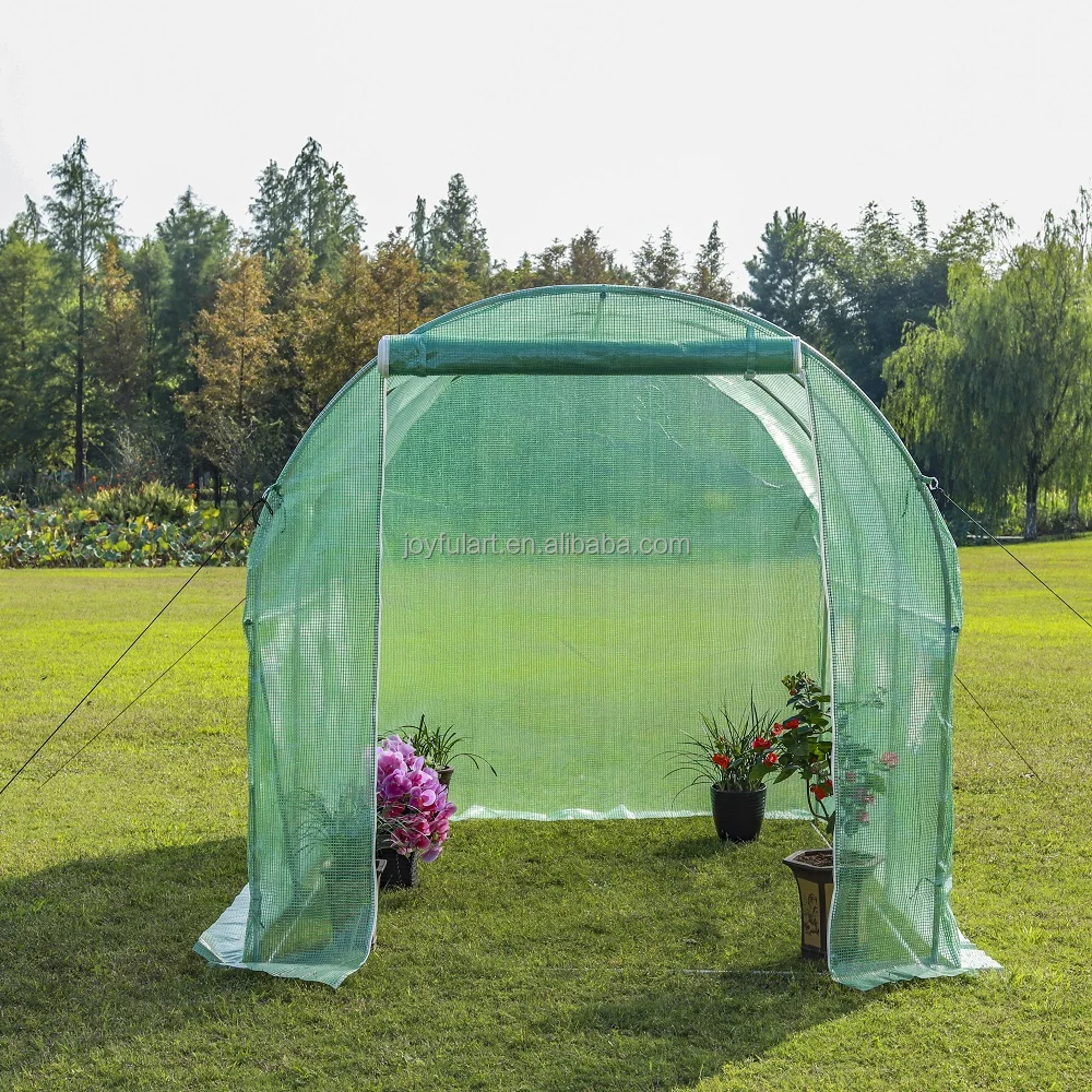 Factory Supply Plastic Film Tunnel Greenhouse GalvanizedTube Waterproof Dome Plant Grow Green House