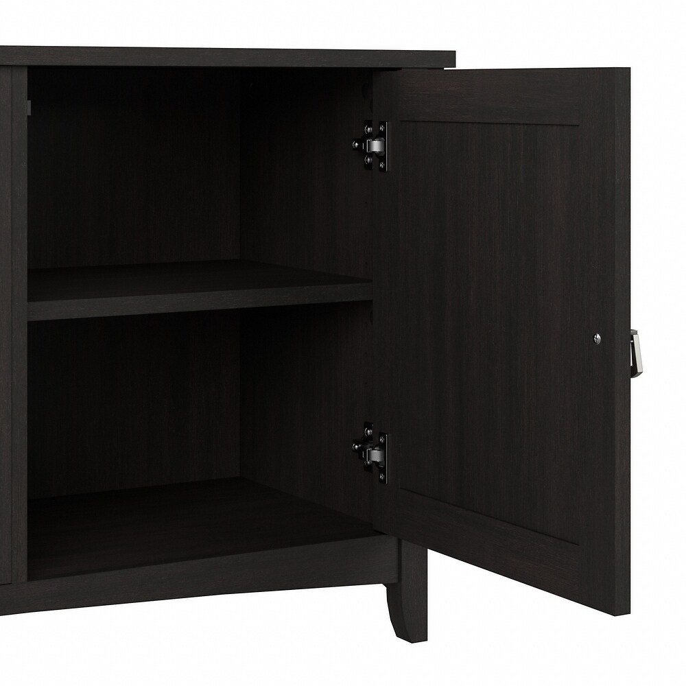 Salinas TV Stand for 70 Inch TV with Bookcases by Bush Furniture