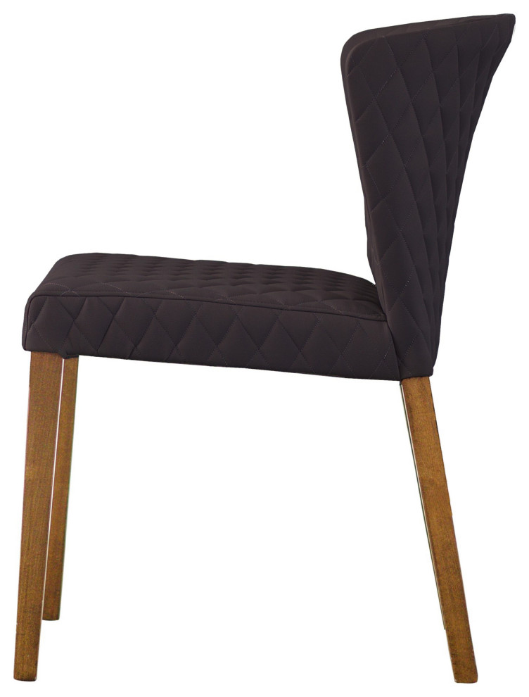 Albie KD Diamond Stitching PU Dining Side Chair   Transitional   Dining Chairs   by New Pacific Direct Inc.  Houzz