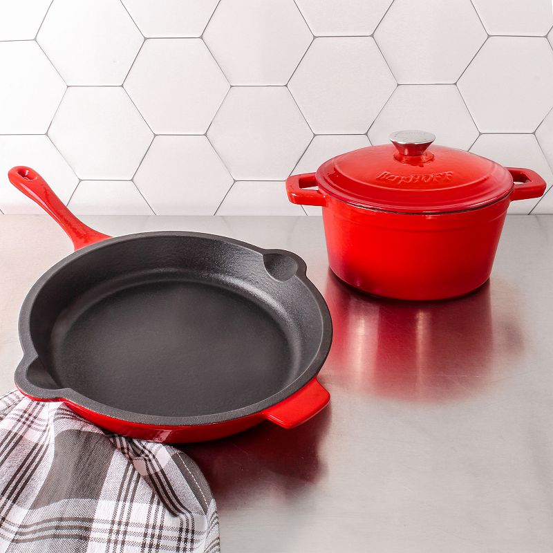 BergHOFF Neo 3-pc. Cast-Iron Dutch Oven and Frypan Set