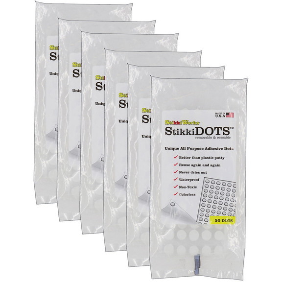 StikkiWorks STK02050 6 Stikki Wax Dots 50 Per Bg (...