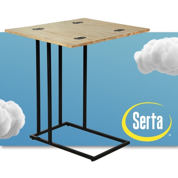 Serta Harton C Table， Modern Design， Durable Metal Base