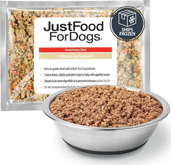 JustFoodForDogs Veterinary Diet Critical Care Support Frozen Human-Grade Fresh Dog Food