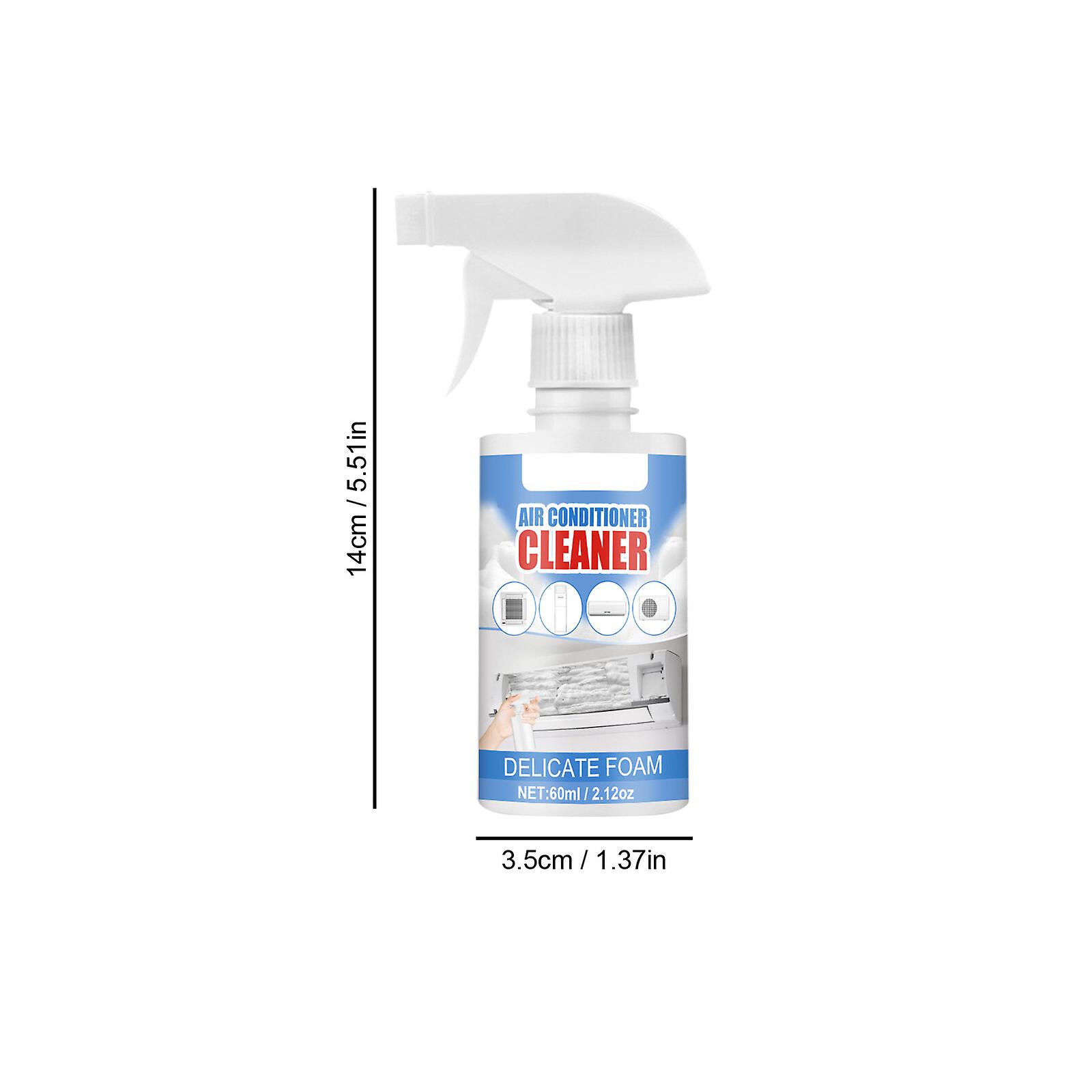 60ml Air Conditioner Foam Coil Cleaner Air Conditioner Coil Foaming， No Rinse Air Conditioner Cleaner Spray Home Office Household Air Conditioning Cle