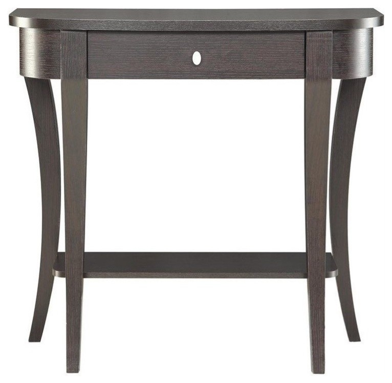 Pemberly Row Console Table   Espresso   Transitional   Console Tables   by Homesquare  Houzz