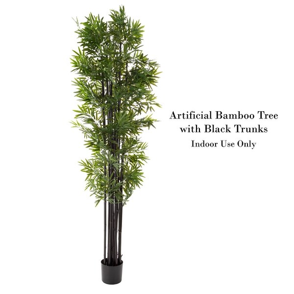 Pure Garden Artificial Potted Bamboo Silk Tree