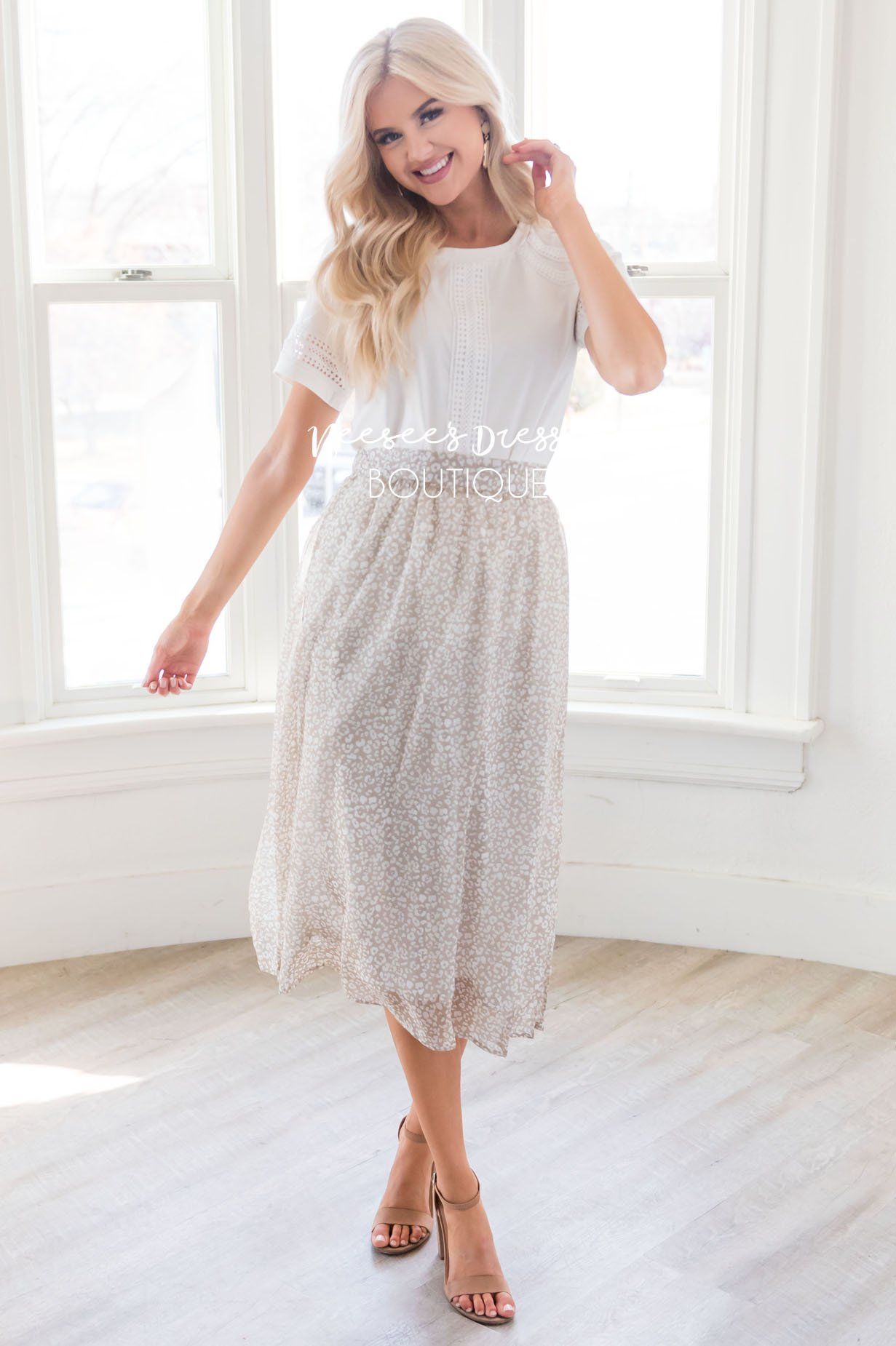 Spring is All Around Chiffon Skirt