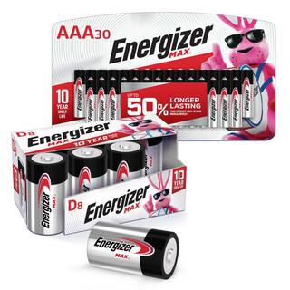 Energizer MAX Emergency Bundle with AAA (30-Pack) and D (8-Pack) Batteries HD-ENRBATT8