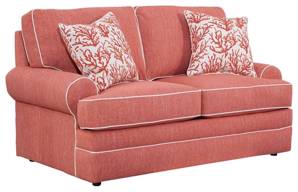 American Furniture Classics Coral Springs 8 020 S260C Loveseat w/ 2 Pillows   Contemporary   Loveseats   by Homesquare  Houzz