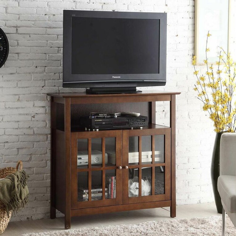 Convenience Concepts Big Sur Highboy 40 inch TV Stand with Storage Cabinets