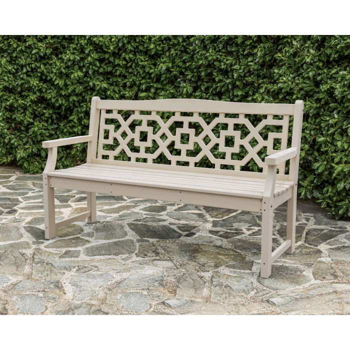 Polywood Chinoiserie Outdoor 60 Garden Bench by Martha Stewart