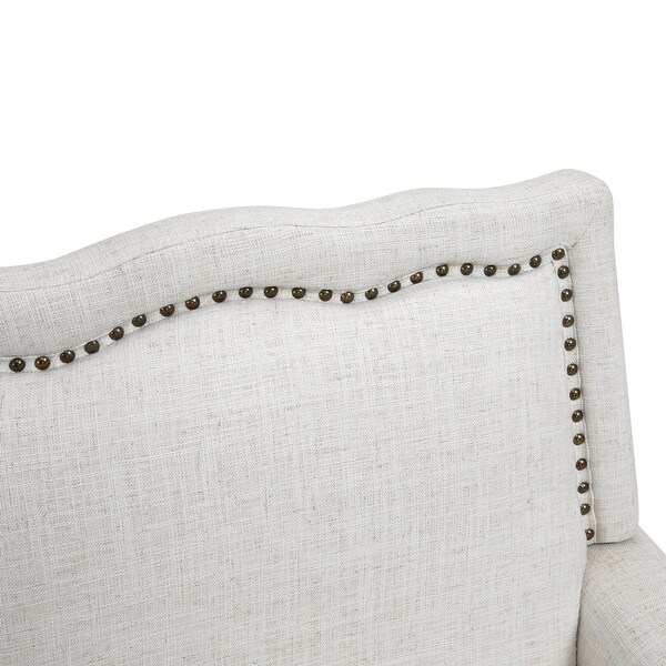 Contemporary Accent Armchair with Nailheads Living Room Furniture