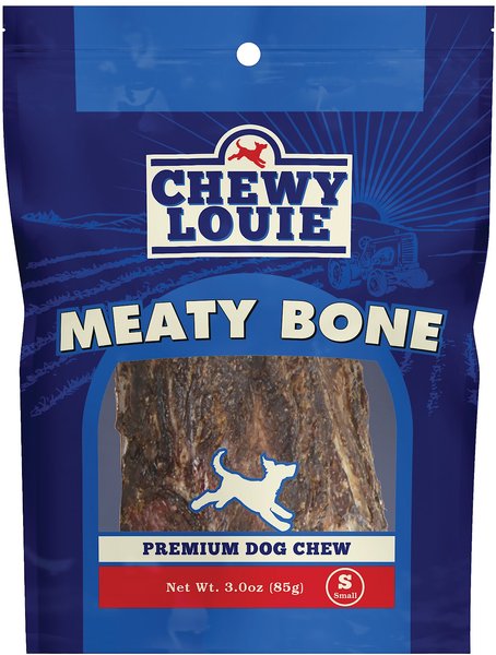 Chewy Louie Meaty Bone Dog Treat， Small