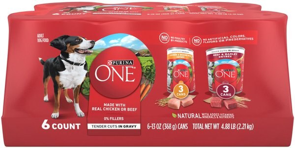 Purina ONE SmartBlend Tender Cuts in Gravy Variety Pack Wet Dog Food