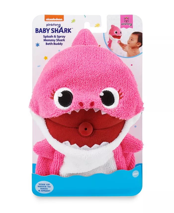 Baby Shark Macys Pinkfong Official Splash and Spray Mommy Shark Bath Buddy by WowWee