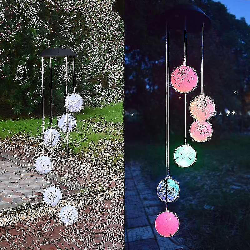 Outdoor Wind C S， Solar  Led Lights， Six-ball Mobile Romantic Wind C S， Suitable For Family