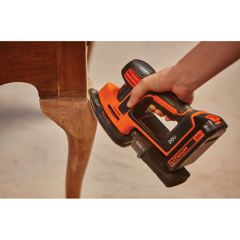 Blackamp Decker 20V MAX Lithium-Ion Mouse Cordless Finish Sander Kit