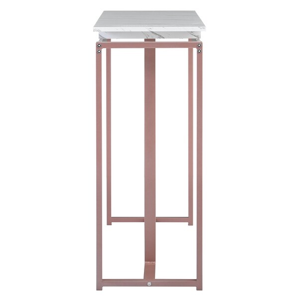 Modern Console Table Entryway Table with Metal Frame