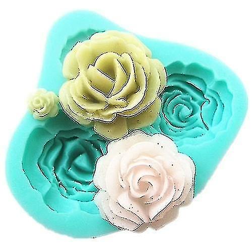 Roses Flower Silicone Cookie Fondant Cake Mold Cupcake Biscuit Chocolate Mould Diy Cakes Decoration