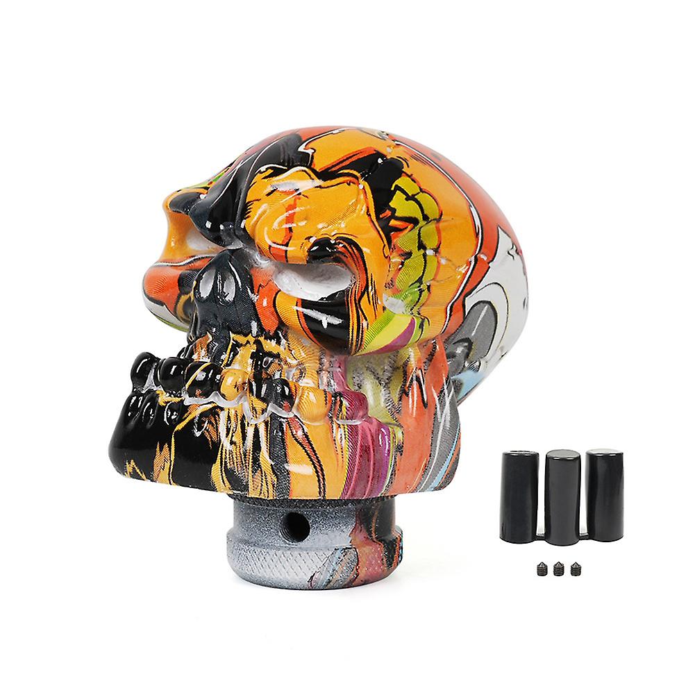 Car Shift Knob Skull Shift Lever Knob Resin Gear Lever Knob Handball Auto Shift Lever Head Shift Handle Knob Automobile Interior Accessories Durable F