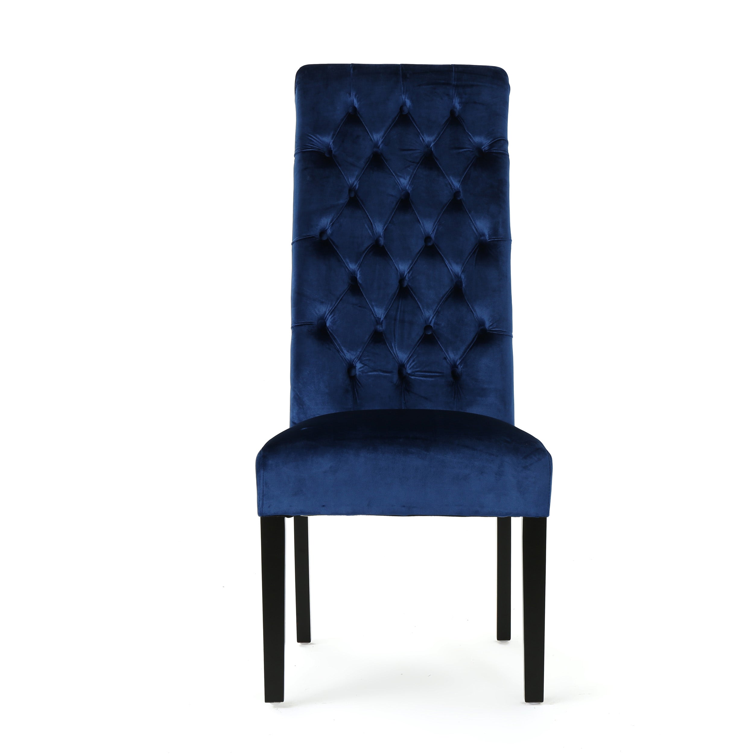 Leona Tall Back Tufted New Velvet Dining Chair (Set of 2)