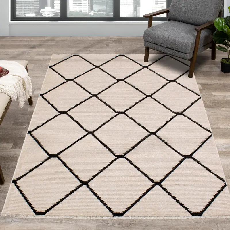 Calabar 5 x 8 Southwestern Neutral Area Rug