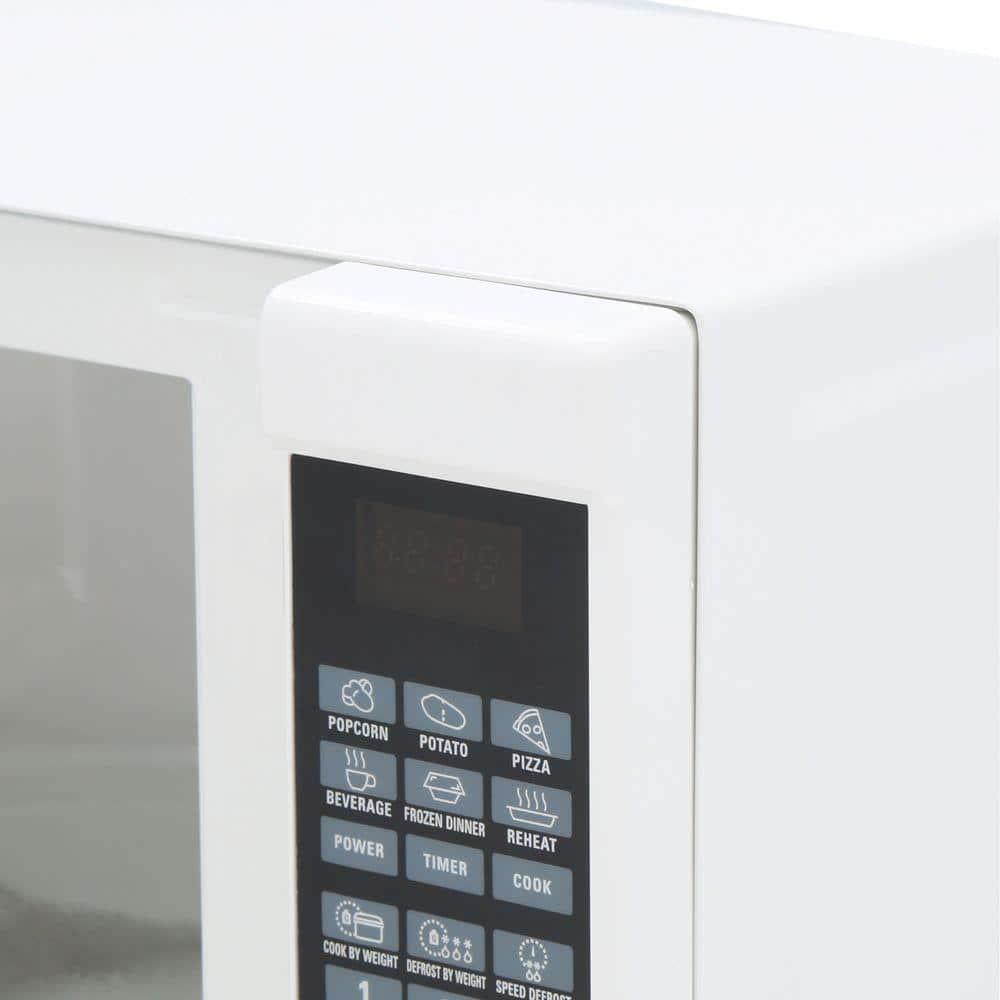 RCA 07 cu ft Countertop Microwave in White