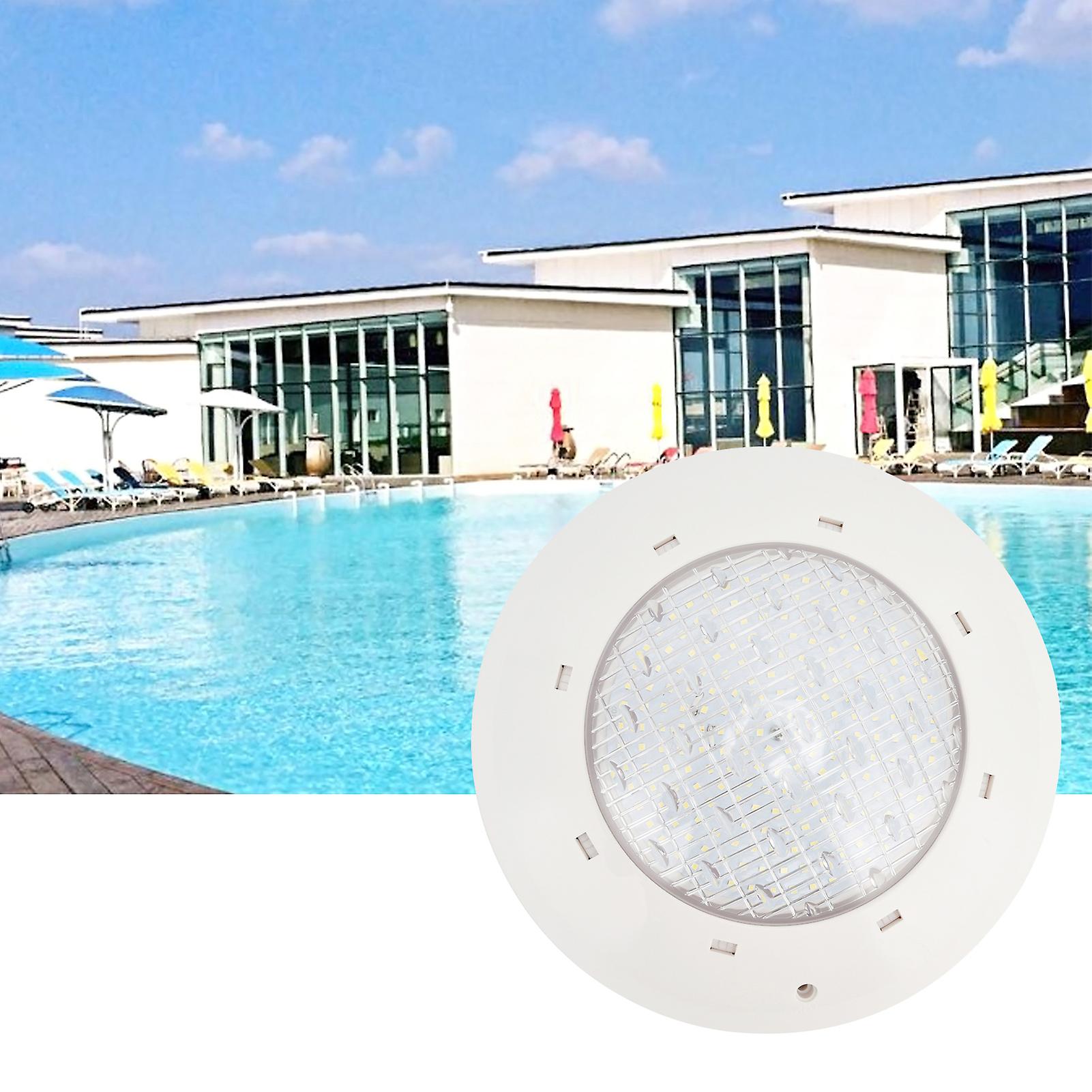 Waterproof Led Swimming Pool Lamp With Smd2835 Technology For Underwater Lighting - Ac12v White Light， Durable Plastic Design (ip68)[18w ]