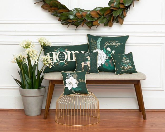 C amp f Home Christmas Amaryllis Pillow