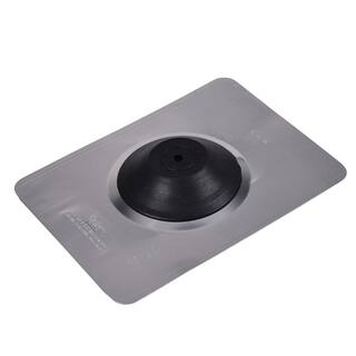 Oatey Aurora No-Calk 9-12 in. x 12-12 in. Solar Vent Pipe Roof Flashing with 12 in. - 1 in. Adjustable Diameter 12802