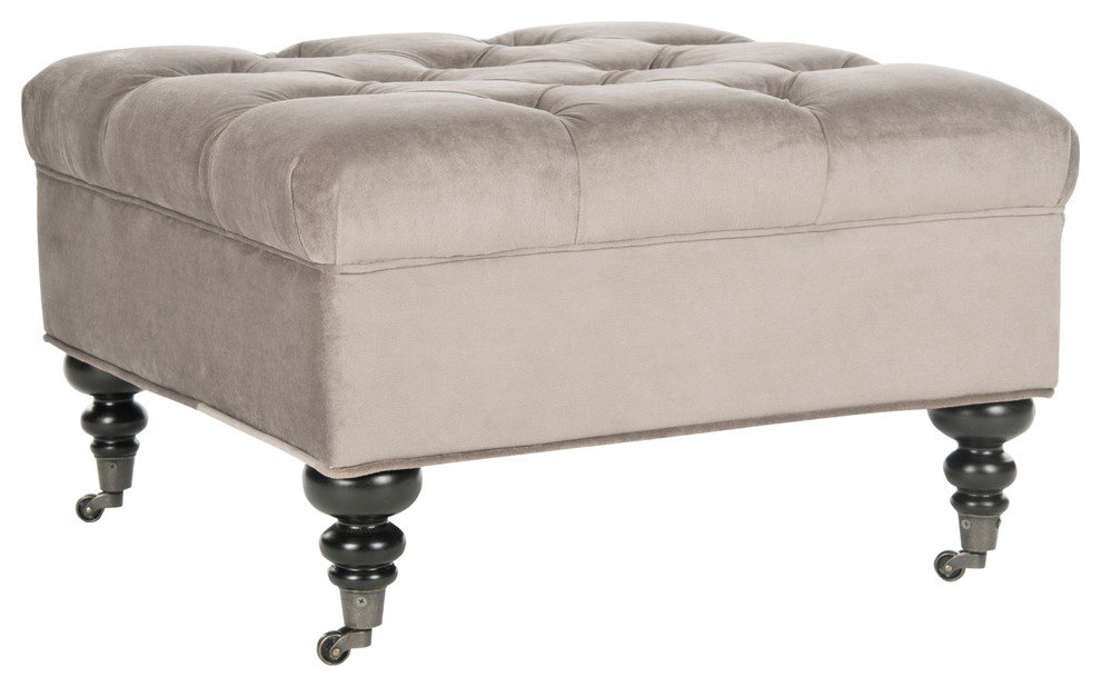 Safavieh Angeline Tufted Ottoman   Traditional   Footstools And Ottomans   by Safavieh  Houzz