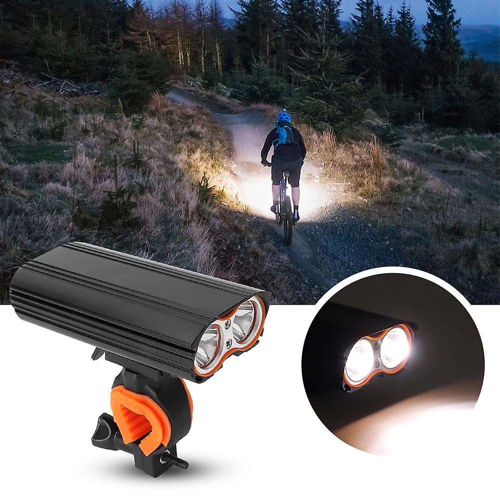 Waterproof Dual Led Bicycle Front Light Usb Charging Mountain Bike Headlight