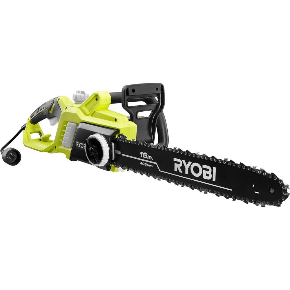 RYOBI 16 in 13 Amp Electric Chainsaw and 6 Amp Pole Saw