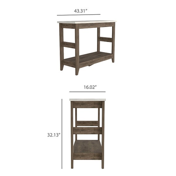 Estes Park Composite Wood Indoor Modern Console Table