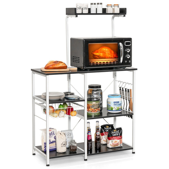 Costway 71890352 4 tier Kitchen Baker's Rack with ...