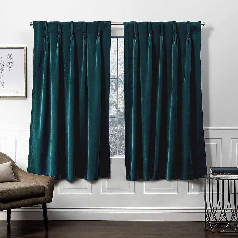 Exclusive Home 2-pack Velvet Heavyweight Window Curtains