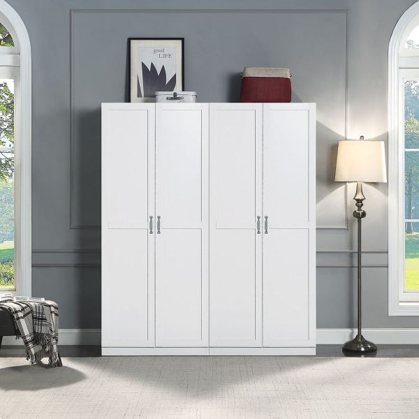 Hopkins Storage Closet 2.0 in White - Set of 2