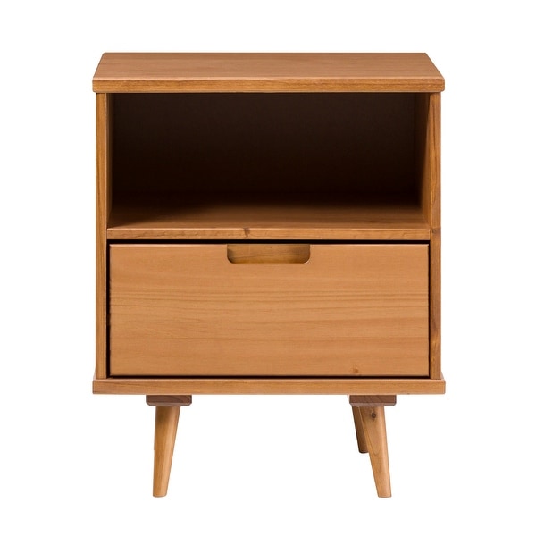 Middlebrook Mid-Century Solid Wood 1-Drawer Side Table