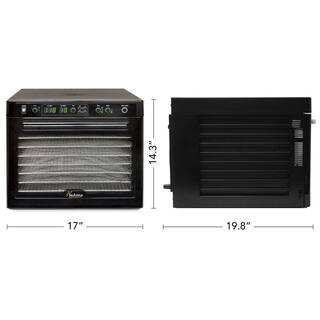 Tribest Sedona Rawfood 9-Tray Black Stainless Steel Food Dehydrator SD-S9000-B