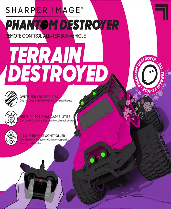 Sharper Image Remote Control All-Terrain Phantom Destroyer Toy Car Set of 2