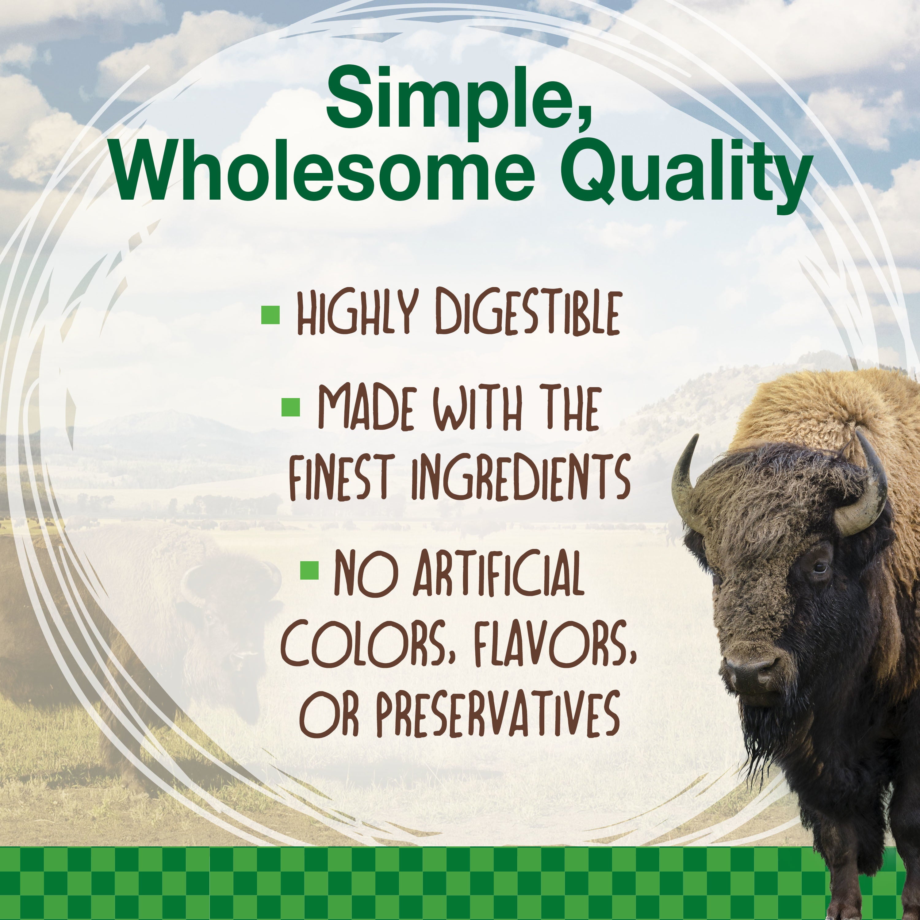 Nylabone Healthy Edibles WILD Natural Long Lasting Bison Flavor Dog Chew Treats Wild Bone Large/Giant (1 Count)