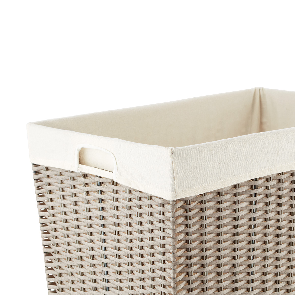 Grey Montauk Rectangular Hamper