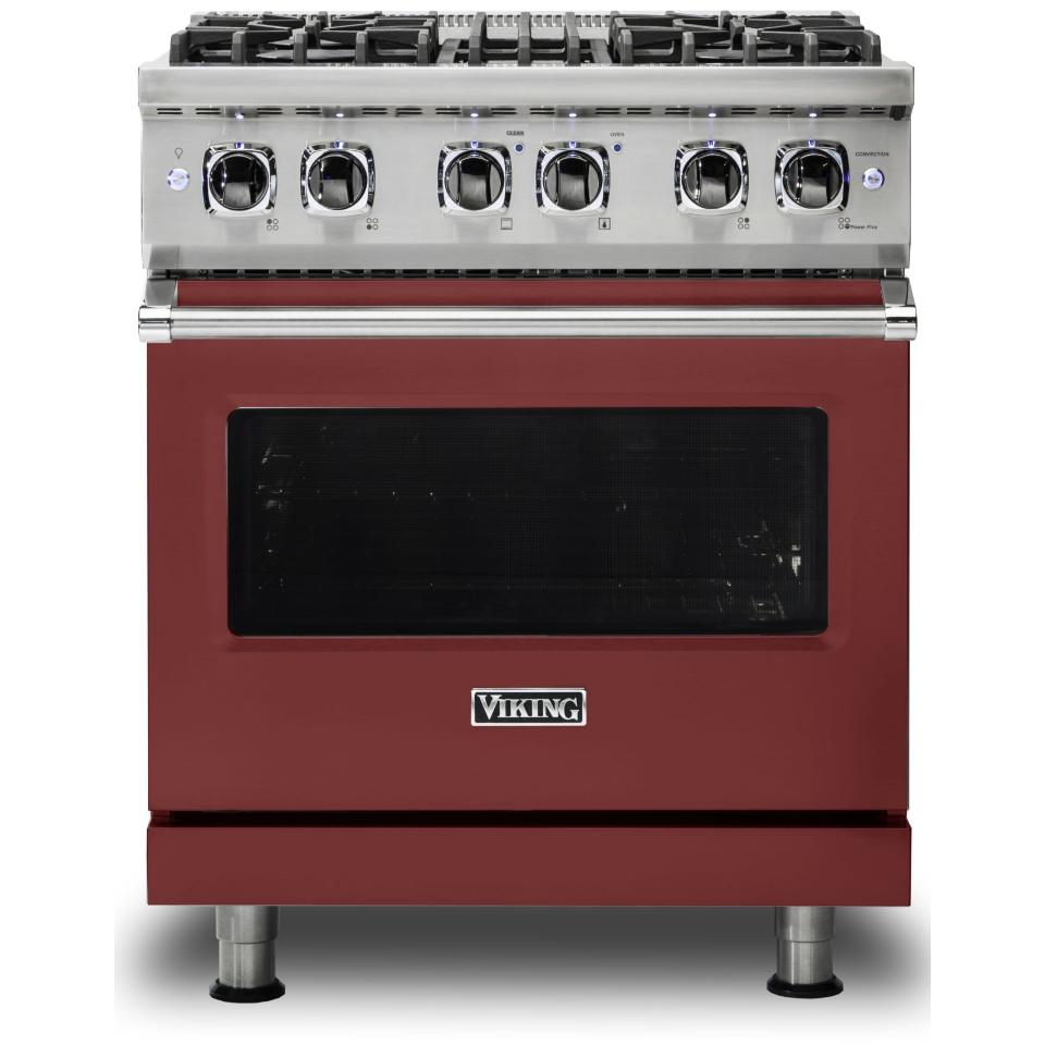 Viking 30-inch Freestanding Dual-Fuel Range with VariSimmer CVDR530-4BRE