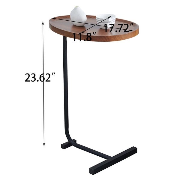 Set of 2 C-shaped Small Side Table for Living room