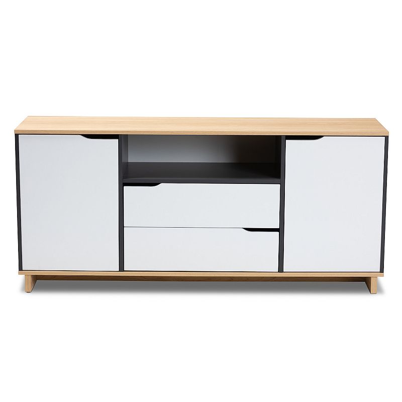 Baxton Studio Reed Sideboard Buffet Table